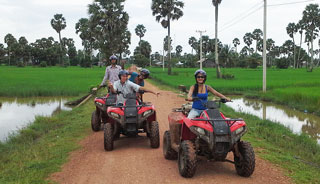 ATV adventure through the Khmer countryside and villages